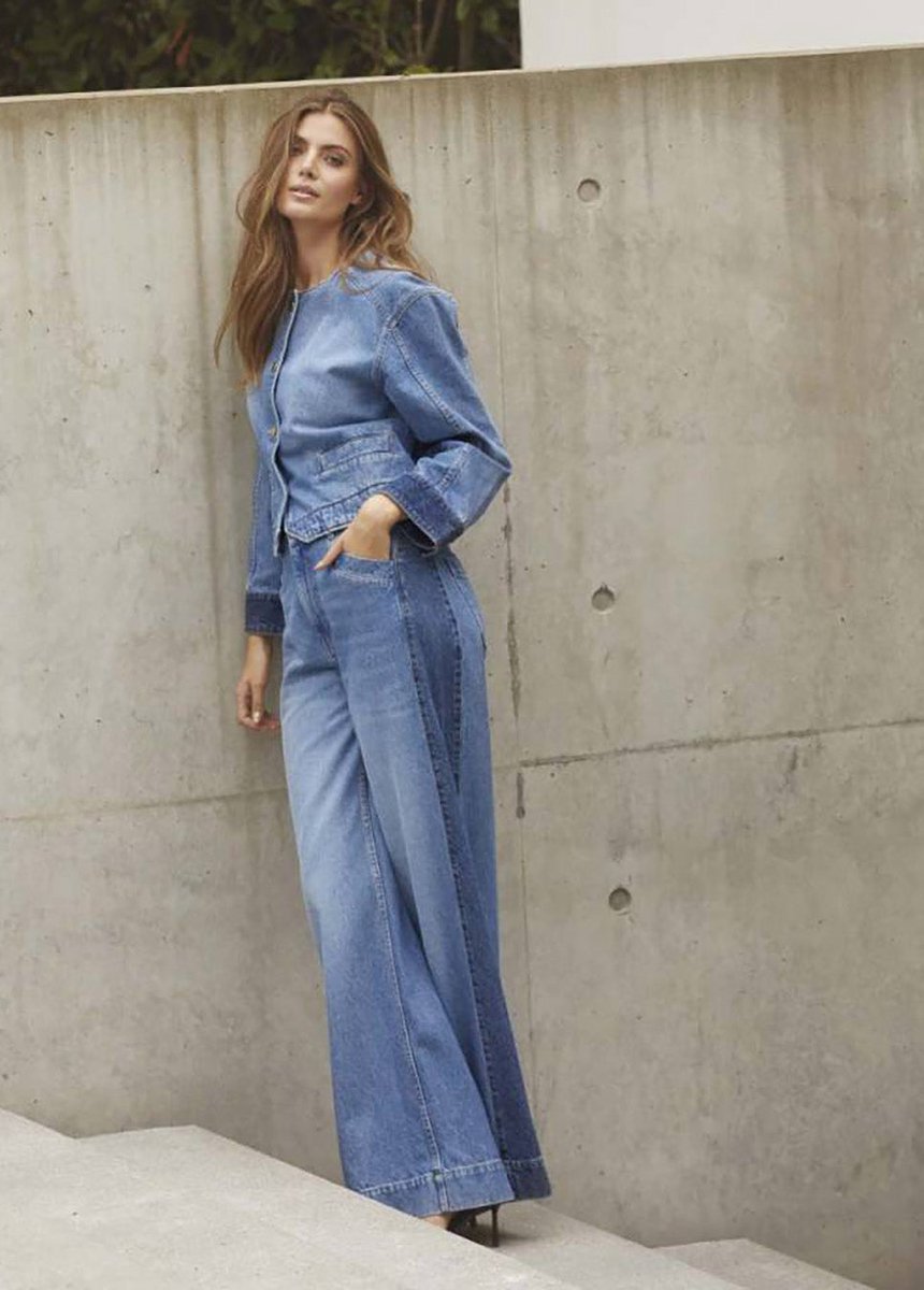 Co Couture BilbaoCC Wide leg LL Jeans blauw