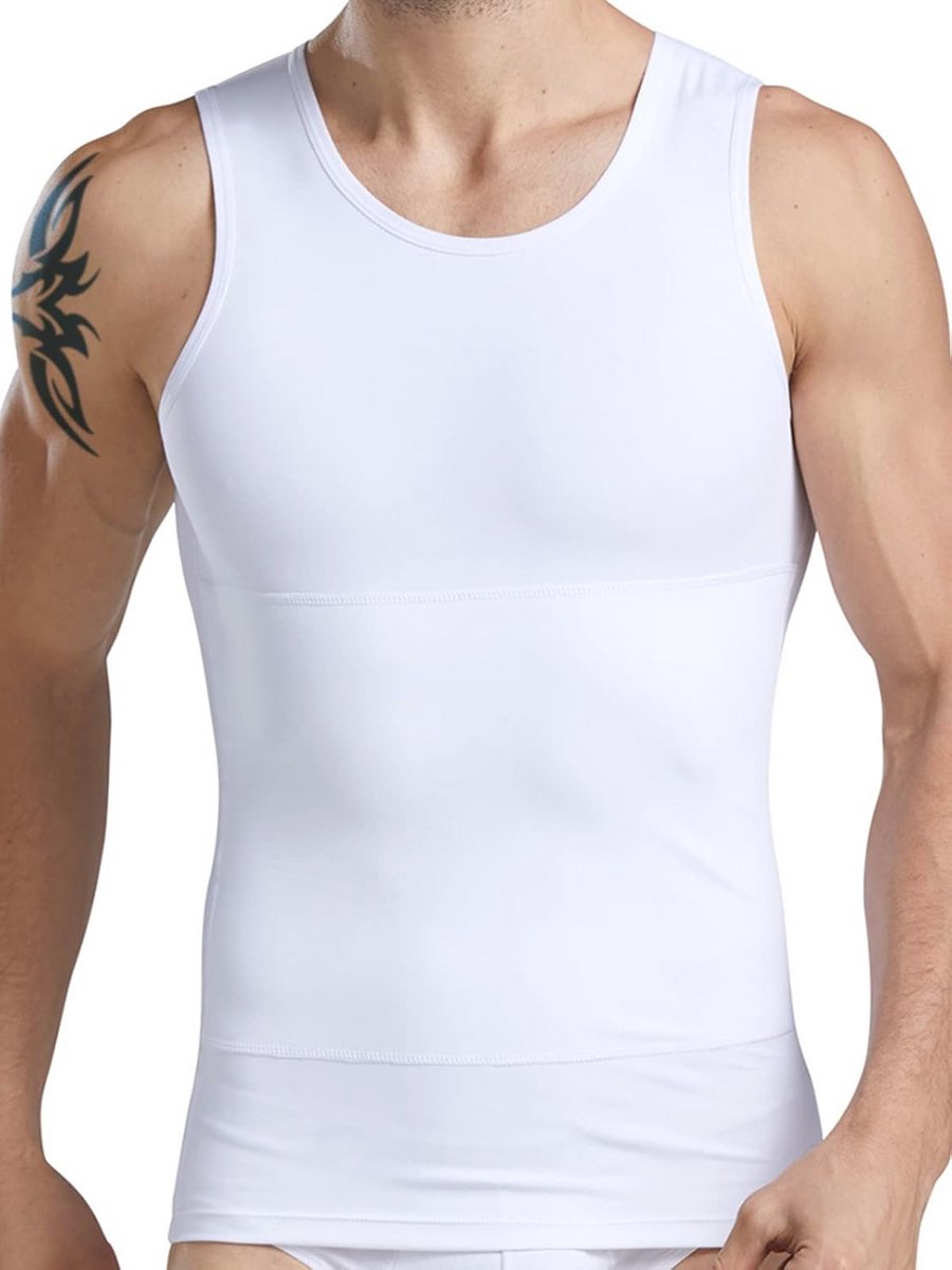 Compressieondergoed Tanktop voor Heren | Buikcorrigerend en Figuurvormend Ondershirt | Ideaal voor Sport en Fitness