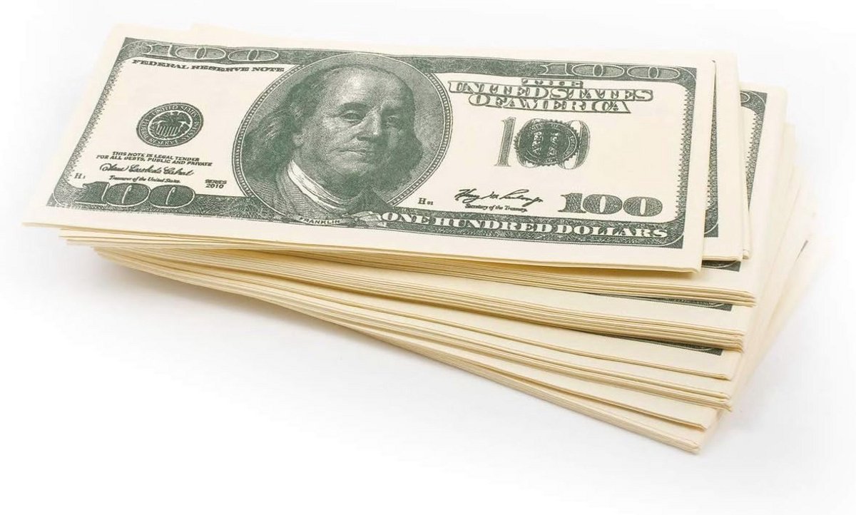 Papieren Servetten voor Feestjes - Dollar Thema Servetten