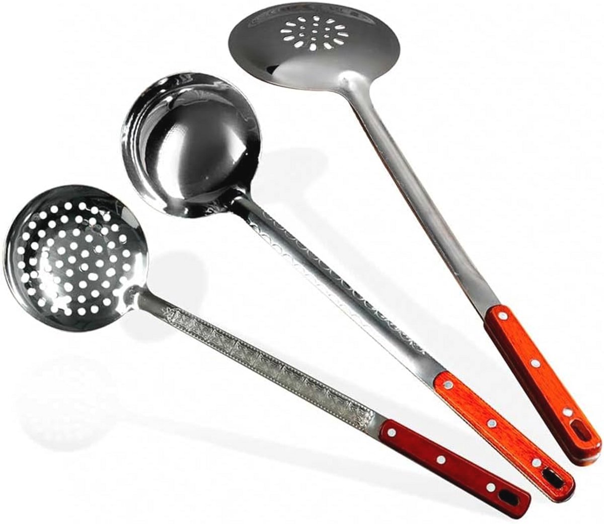 Skimmer en Lepels Set voor Plov - 3 Stuks, 47 cm