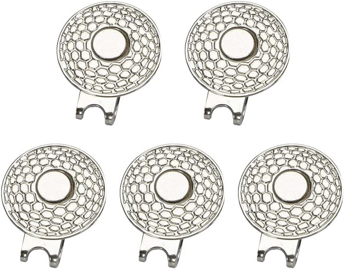 5 Stuks Magnetische Golf Hoed Clips - Golf Ball Marker Houder voor Mannen en Vrouwen