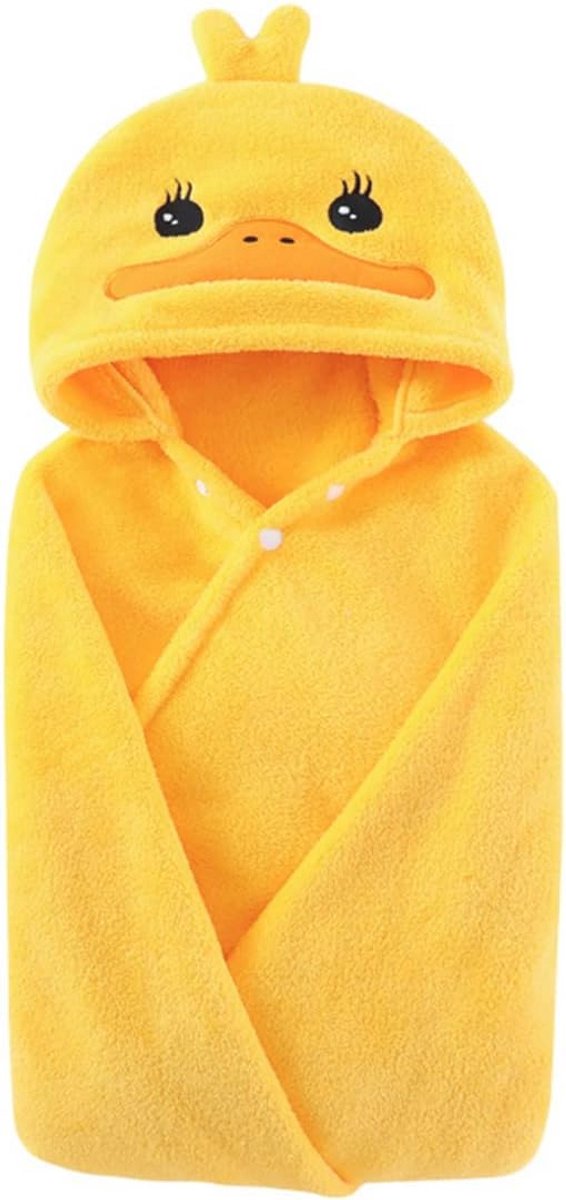 Ultrazachte Badponcho Met Capuchon Voor Kinderen - Ideale Babybadhanddoek