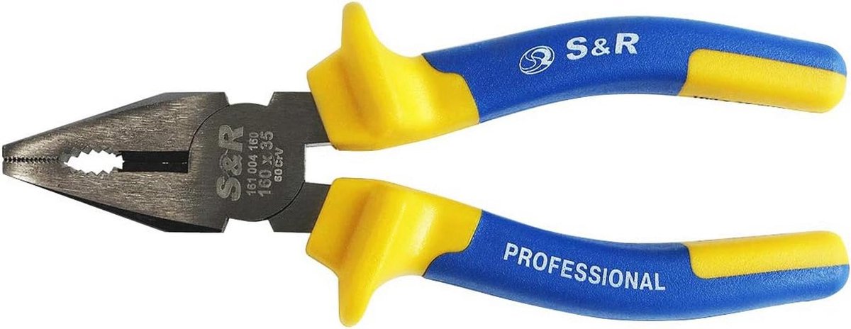 Combinatietang 180 mm met Ergonomische Handgrepen en Inductief Gehard Snijvermogen