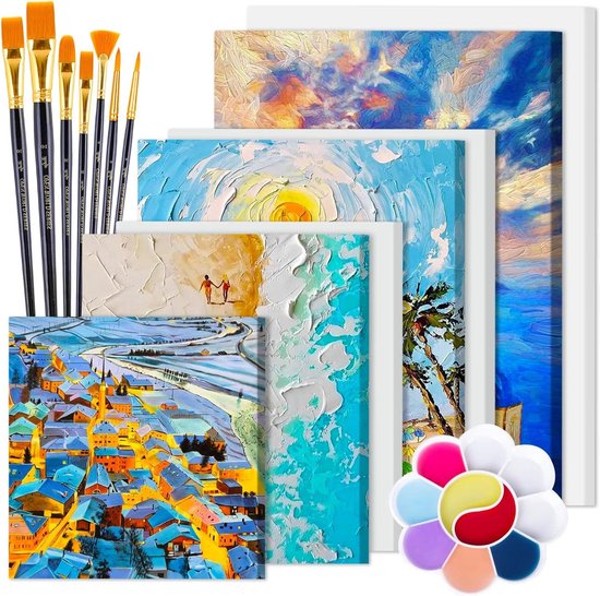 Aquarelles Nacrées 24 Couleurs - Peinture Métallisée Et Pailletée - Palette Solide Format Poche Pour Artistes, étudiants