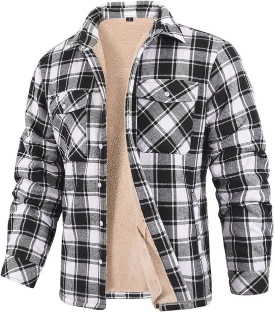 HOUTHAKKERSHEMD FLANEL ROOD/ZWART EXTRA ZWARE KWALITEIT/BUFFALO PLAID
