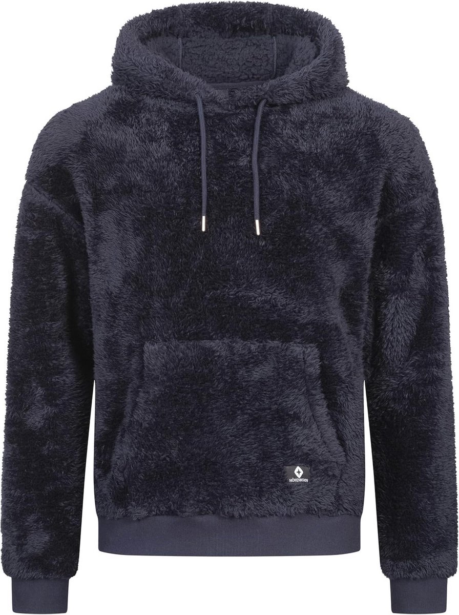 Heren teddyfleece hoodie met capuchon | Comfortabele pullover sweatshirt