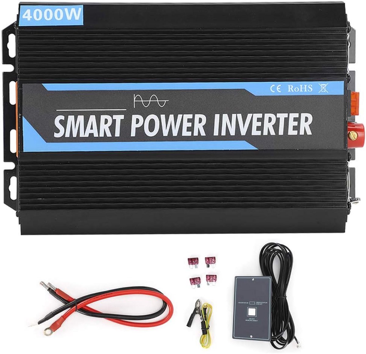 4000 W Auto Omvormer 12 V naar 220 V - Pure Sinus Spanningstransformator voor Voertuigen