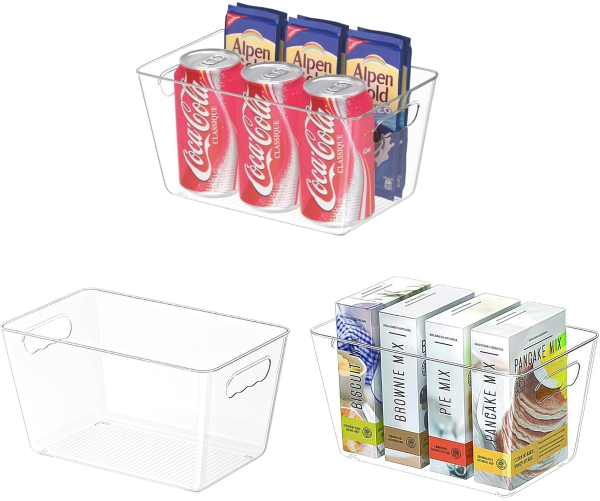 Unyqoos® Transparante koelkastorganizerset voor efficiënt voedselbeheer in de keuken