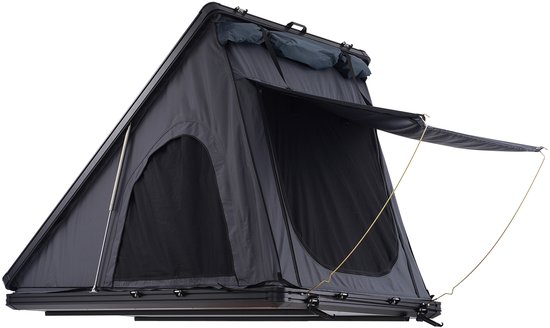 Daktent met harde schaal, Naturnest-daktent met harde schaal voor 2-3 personen, daktent met harde schaal, telescopische ladder en dik matras, biedt uitstekende water- en winddichte prestaties van Merkloos — afbeelding 5