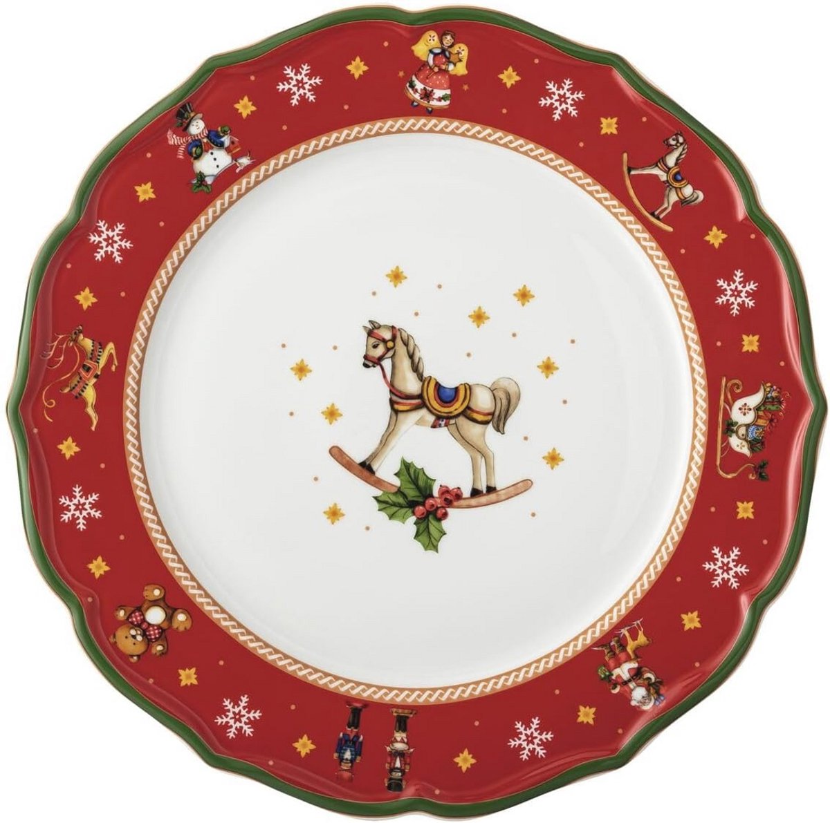 Wintertime Diep Bord Rood 33 cm