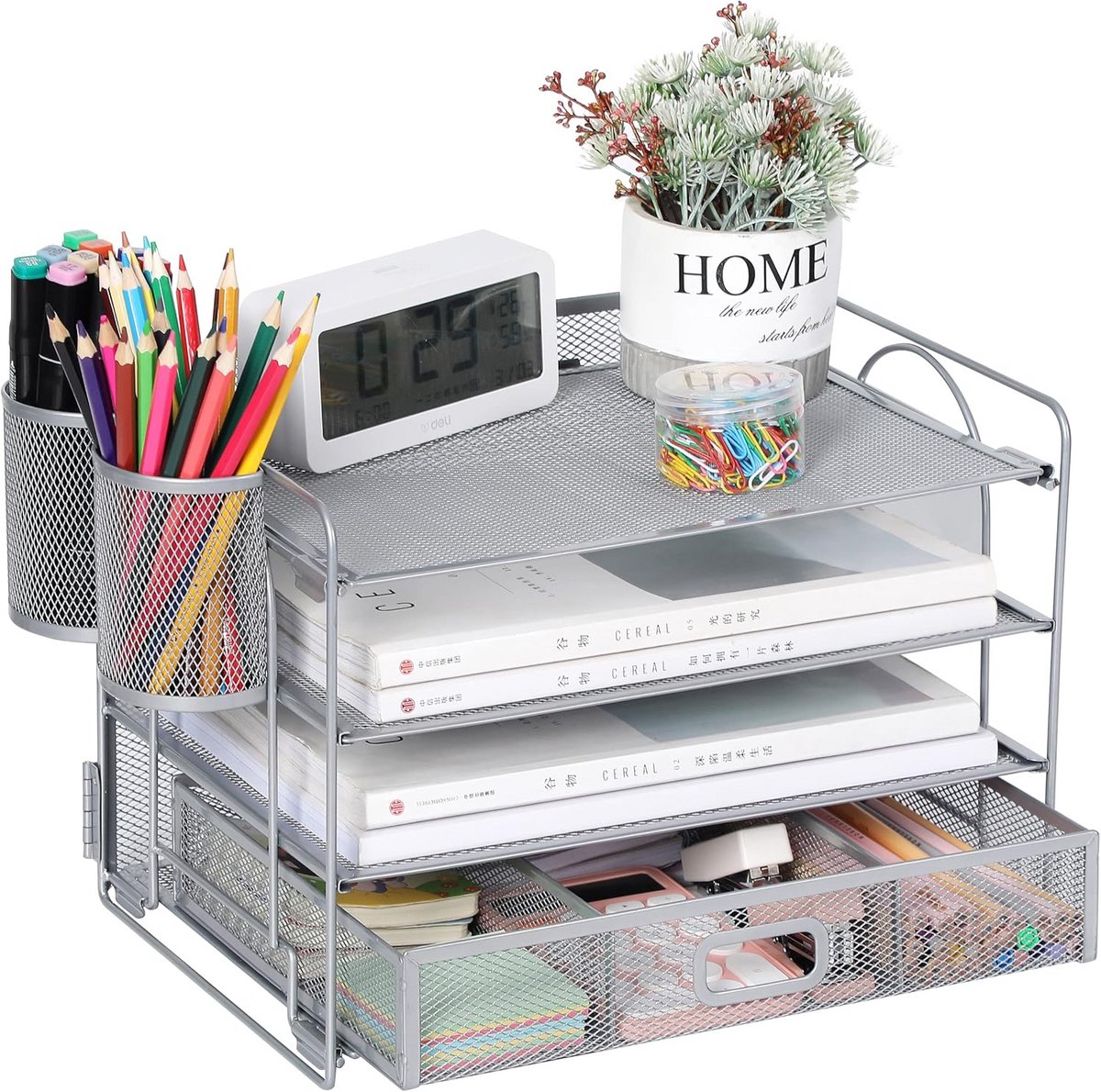 Organizer voor desktopbestanden met 4 laden - Kantoorbenodigdheden
