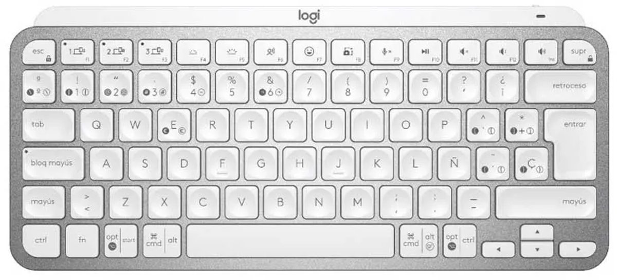 Keyboard Logitech 920-010491 Spanish Grey Silver Spanish Qwerty QWERTY