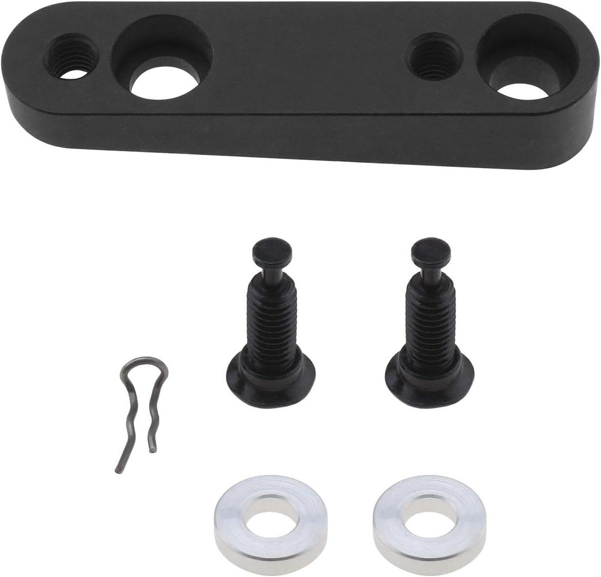 Allecta - Fietsen Flat Mount Schijfrem Adapter 160mm Zwart - Ultralight Racefiets Accessoire
