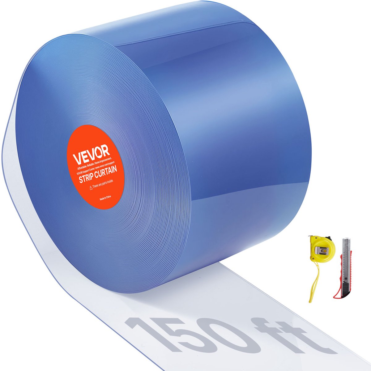 VEVOR 4572x20 cm Strokengordijn Latten Lamelgordijn Zacht PVC Verkocht per Meter 2 mm