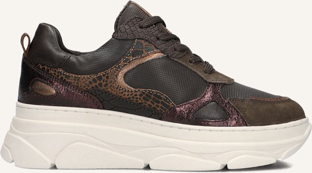 BLASZ Jana-09 Sneakers Dames - Leren Sneaker - Bruin - Maat 38
