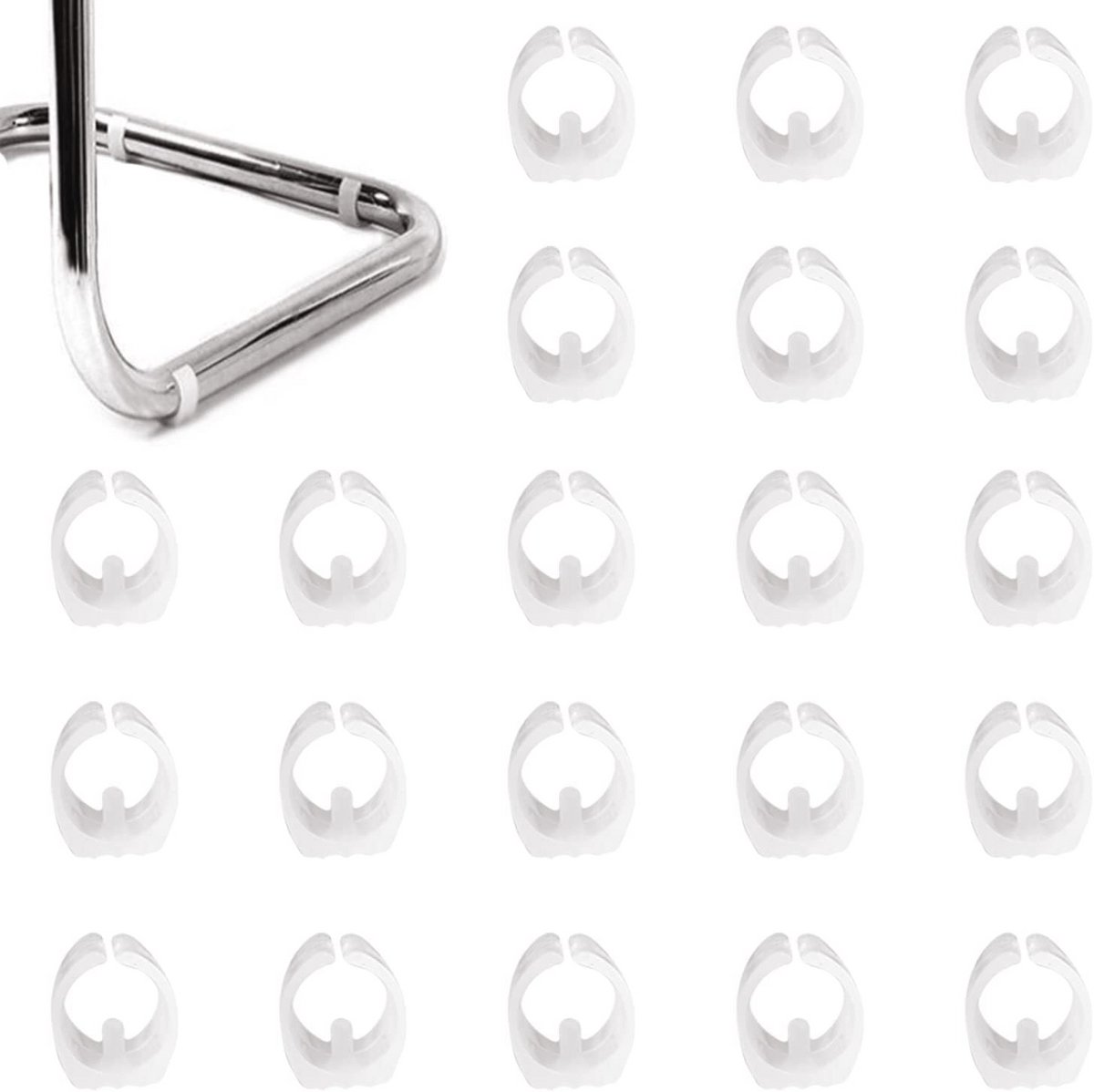 Anti-slip Stoel Voet Caps voor Meubels - 15 Stuks, Wit (19 mm, Geschikt voor Meubelpoot Diameter 18-20 mm)