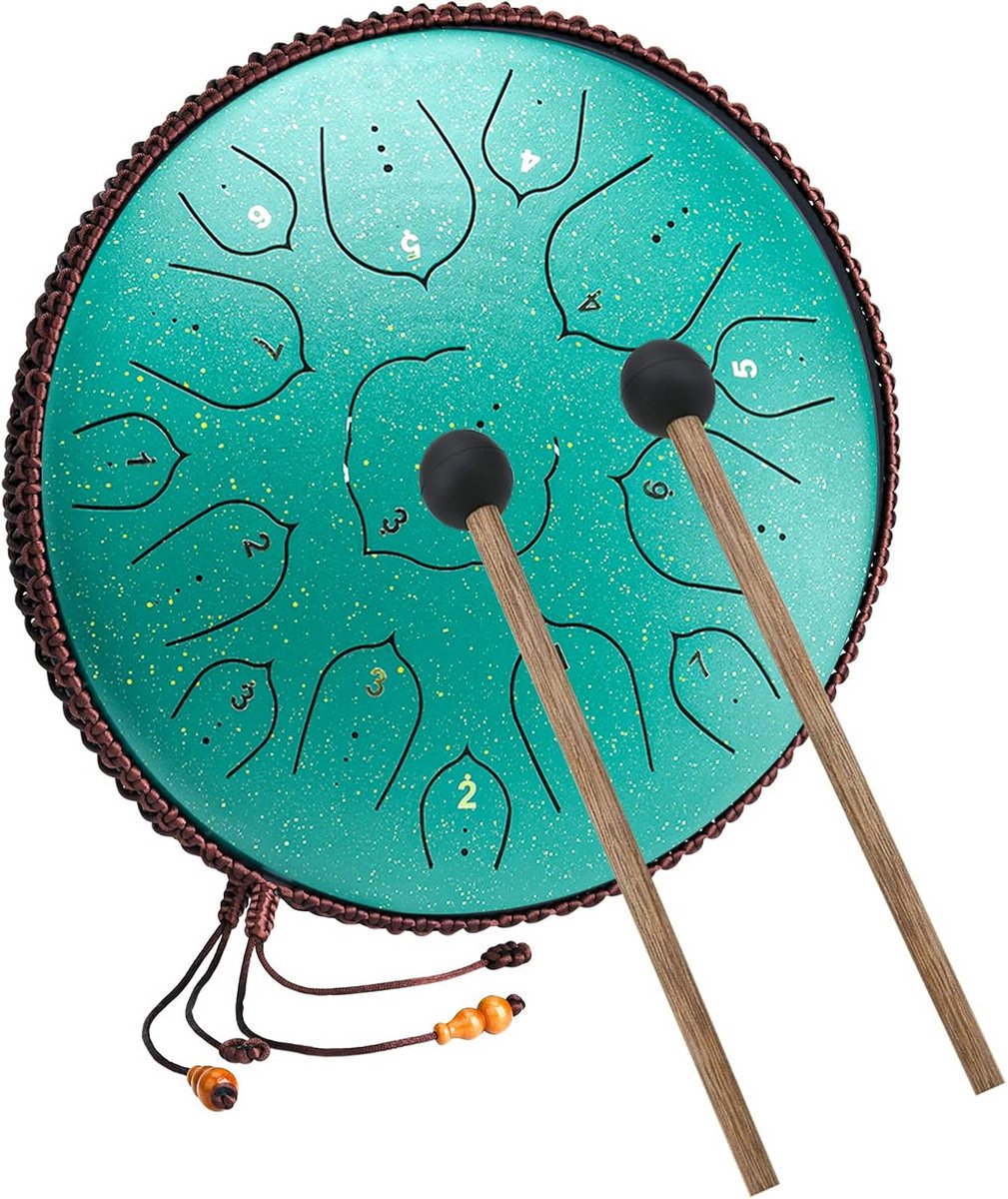 Stalen Tongtrommel 15 Noten D Dur Percussie Instrument voor Yoga en Meditatie