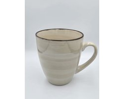Mok Koffiemok Cumbia 550ml Crème Keramiek diameter 10cm hoogte 11,5cm