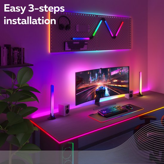 Calex Slimme Vloerlamp - Wifi - Sfeerverlichting Dimbaar CCT & RGB