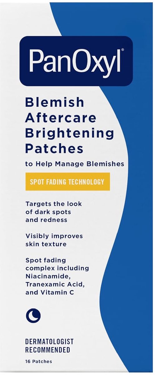 PanOxyl Blemish Brightening Patches - Verdwijn Acne Donkere Vlekken en Roodheid, 16ct