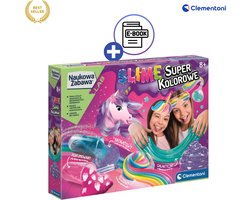 foto van Clementoni Super Colorful Slime Laboratorium Set voor Kinderen – Wetenschapsspel met Kleurrijke Glitter Slimes, Geurstoffen, Regenboog- en Galaxy Slijm Experimentset voor Creatieve Chemiepret Educatieve Slijmmaakdoos voor Jongeren Educatief Met Ebook