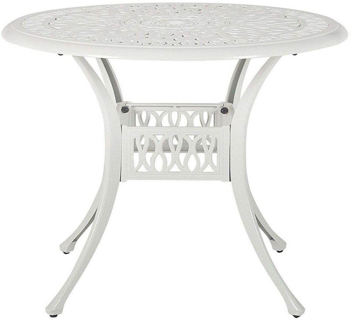 ANCONA - Tuintafel - Gebroken wit - 90 x 90 cm - Aluminium