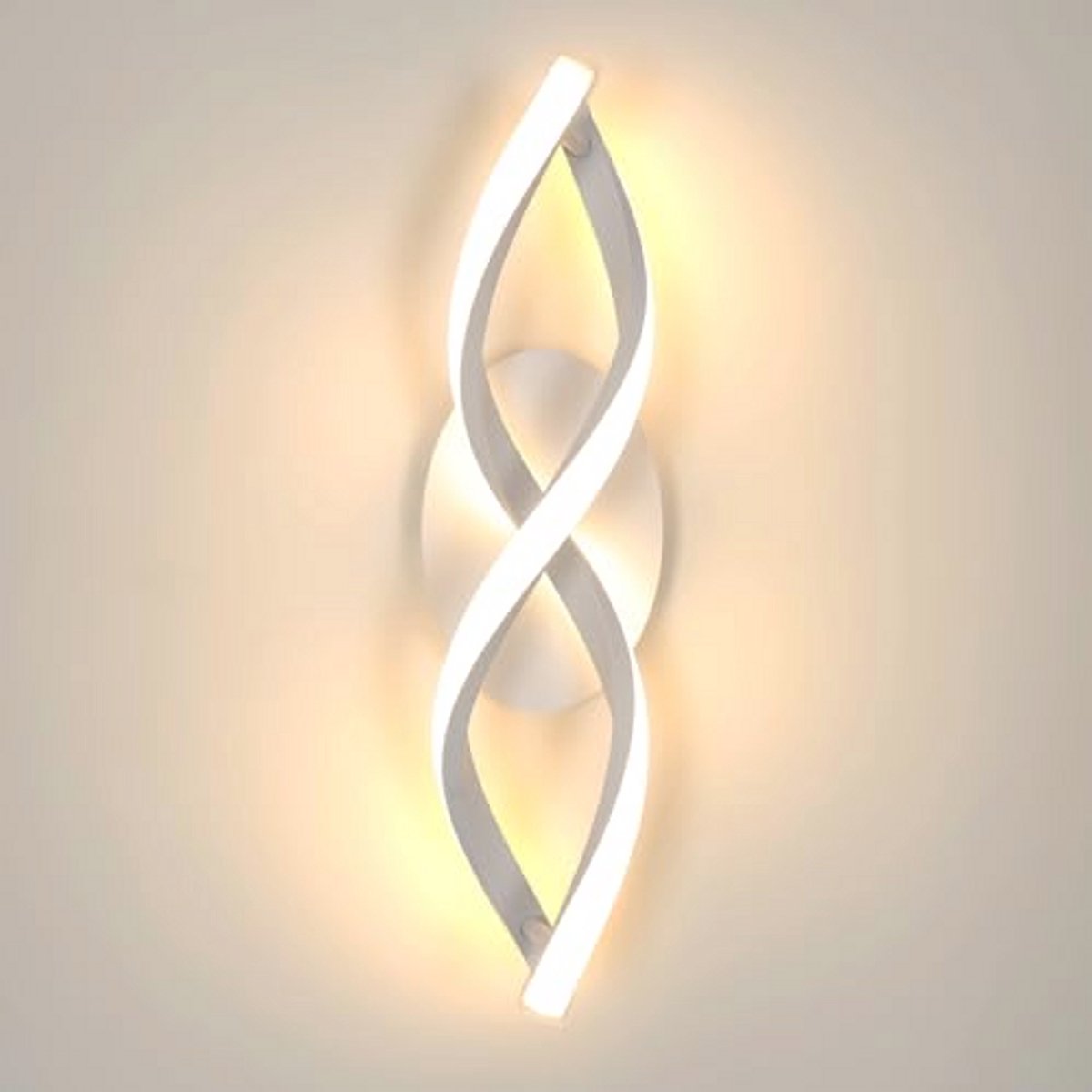 Moderne LED Wandlamp 16W Warmwit Licht voor Slaapkamer, Woonkamer en Hal