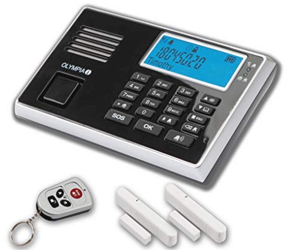 Draadloze GSM Alarmsysteem Set met IP-camera en Bewegingsmelders