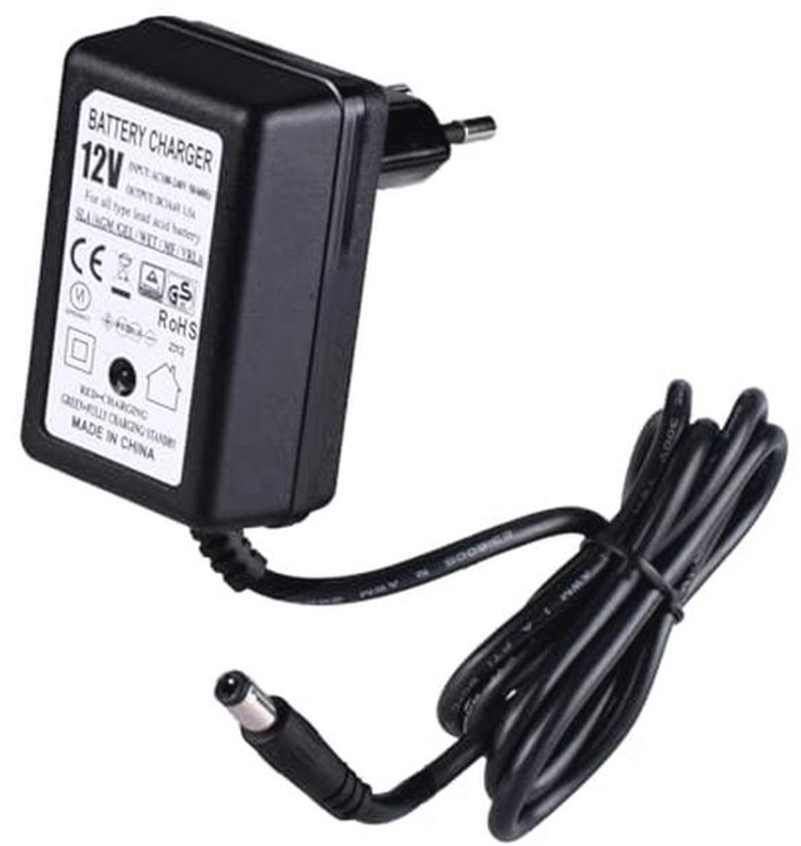 Slimme 12 Volt Batterijlader 1500mA met DC55*21 Aansluiting voor Loodzuuraccu