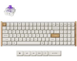 Keychron K4 HE toetsenbord Nebula special edition wit