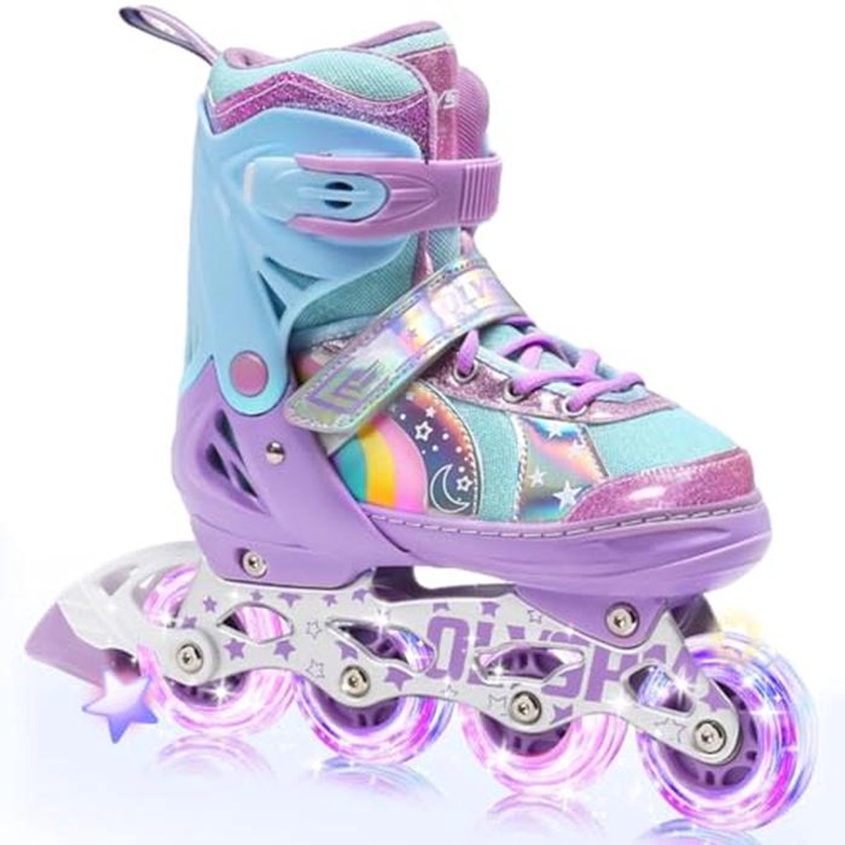 Verstelbare Inlineskates voor Kinderen - Rolschaatsen voor Meisjes en Jongens (4 Maten)