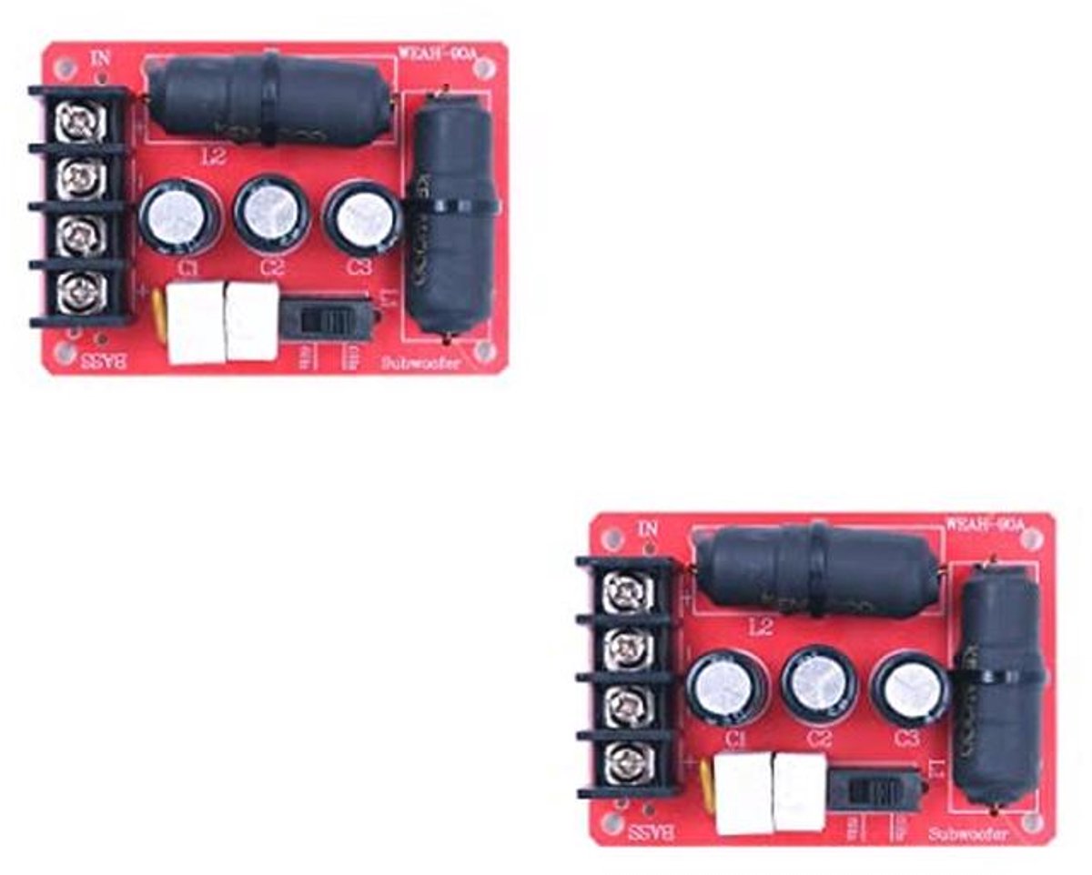 2 Stuks 200W Audioluidspreker Subwoofer Crossover Module - Verdelers voor Basfrequenties
