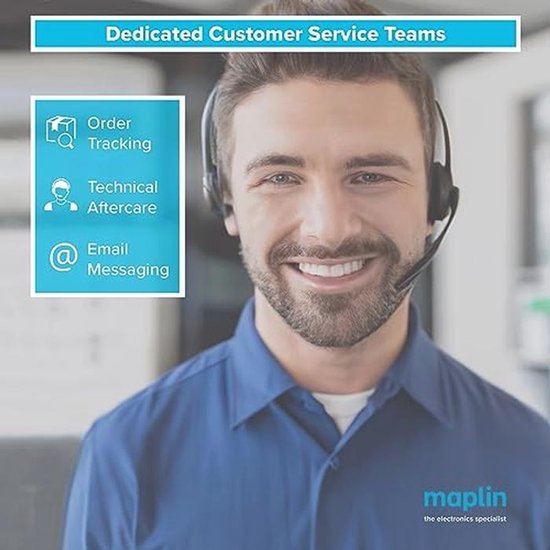 Maplin TV Antennekabel – 10 Meter, Coax IEC Man Naar Man, Volledig Afgeschermd