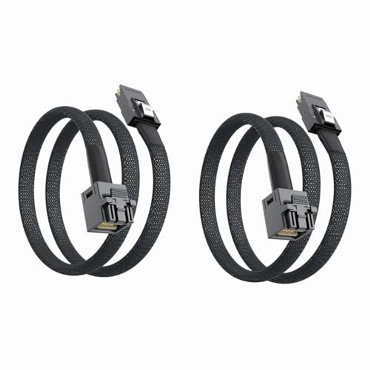 Interne Mini SAS HD SFF-8643 naar Mini SAS SFF-8087 Kabel 0.5 Meter - 2 Stuks