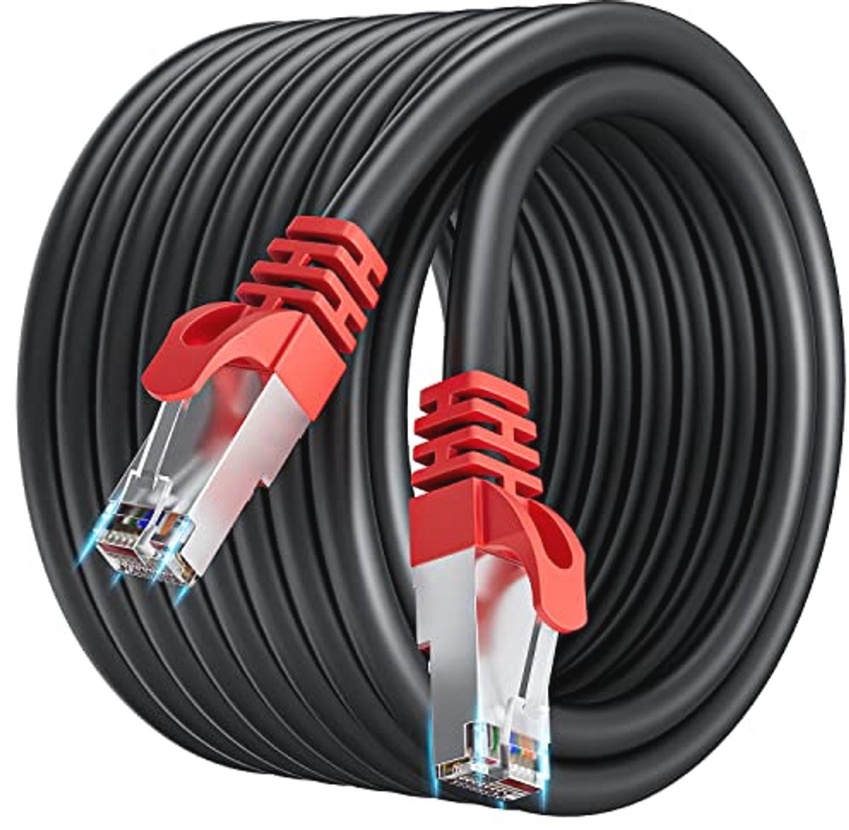 Ethernet Kabel 25m Cat 7 Netwerkkabel voor Hoge Snelheid 10Gbps