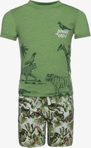 TwoDay tweedelige jongens set met jungle print - Groen - Maat 110/116