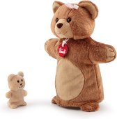 Trudi Handpop Teddybeer met Baby ca. 26 cm (Maat S)