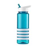 Drinkfles met rietje - waterfles - drinkfles volwassenen - tritan - 750ML - blauw