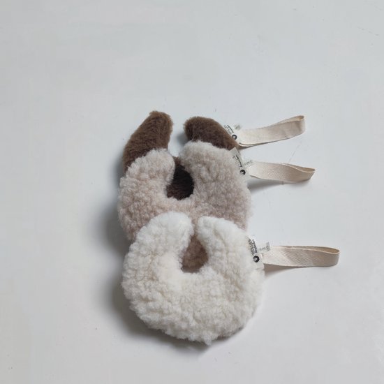 WOLLIES Amsterdam - Wollen Speendoekje Maan - 100% Merinowol - Beige van Merkloos — afbeelding 4