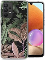 iMoshion Design voor de Samsung Galaxy A33 hoesje - Jungle - Groen / Roze