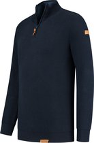 Travelin' Outdoor Jumper Kalix - Herentrui - Dun gebreid - Navy blauw - Maat M