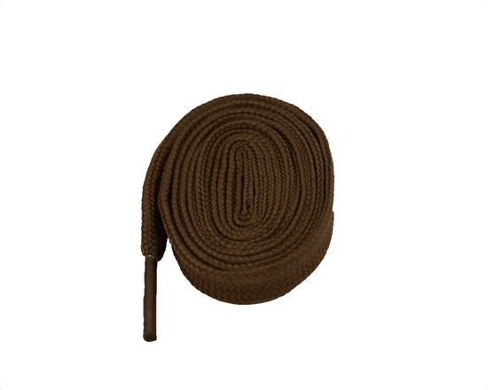 féterz | Lacet plat marron | 140 cm | 10 mm de large | bol.com