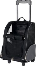 Trixie Reismand Trolley Zwart / Grijs Assorti - 36X27X50 CM