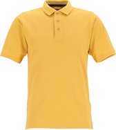 Redmond modern fit poloshirt - geel (blauw contrast) - Maat: S