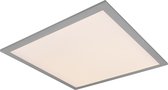 LED Plafondlamp - Plafondverlichting - Nitron Alina - 18W - Warm Wit 3000K - Dimbaar - Vierkant - Mat Titaan - Aluminium - 45cm