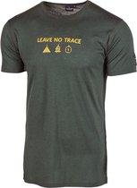 Ivanhoe t-shirt Agaton Trace voor heren - 100% merino wol - Groen