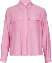 Object Blouse Objtilia L/s Shirt 120 23038668 Begonia Pink Dames Maat - W38