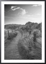 Poster Met Zwarte Lijst - Zandduinen Poster