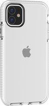 Mobigear Hoesje geschikt voor Apple iPhone 11 Telefoonhoesje Hardcase | Mobigear Full Bumper Backcover Shockproof | Schokbestendig iPhone 11 Telefoonhoesje | Anti Shock Proof - Transparant / Wit