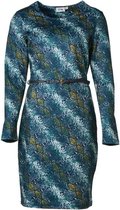 Dames milano jurk slangenprint, lm - lang | Maat 2XL (valt als XL)